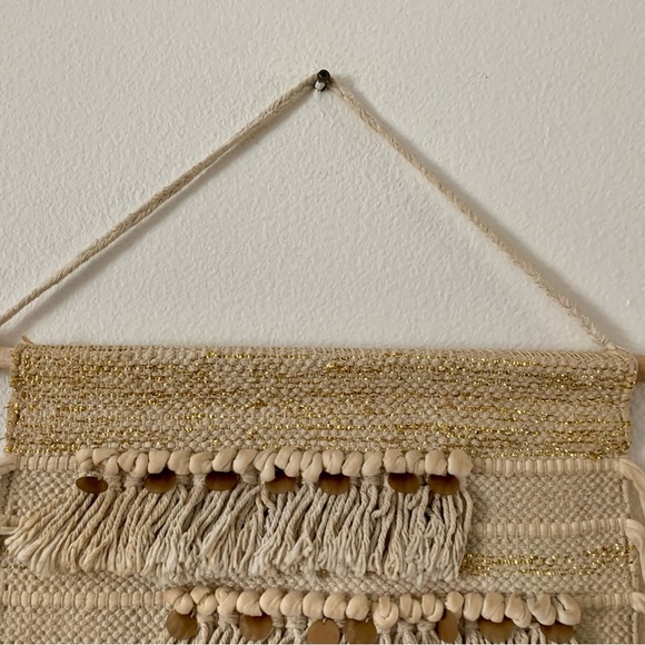 Karma living wall boho chic Macrame Bubble Fabric Art wall hanging 15/32” - Picture 10 of 11